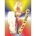 Vegas Showgirl in Yellow Photo Hand Mirror (2.5" x 3.5")